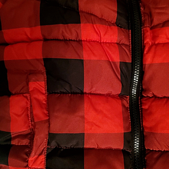 Swiss Tech Toddler Red & Black Plaid Puffer Jacket size 4t - Picture 3 of 11